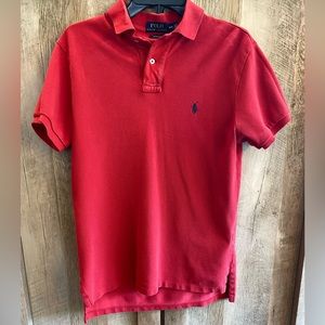 Polo Ralph Lauren Men's Custom Slim Fit Short SleevePolo Shirt, Red, Medium